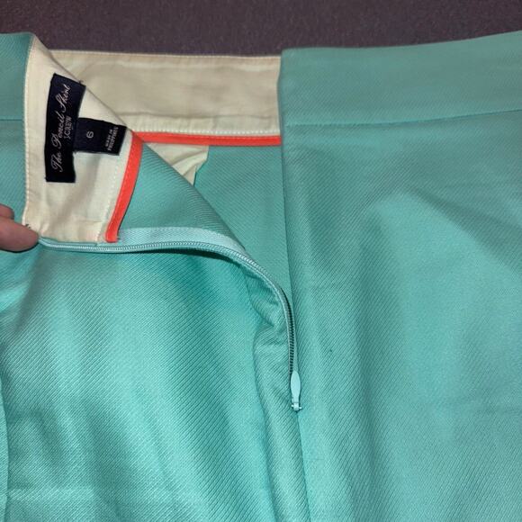 J.Crew No 2 Pencil Skirt Mini Blue Career Preppy Minimalist Size 6 Office - Picture 6 of 7